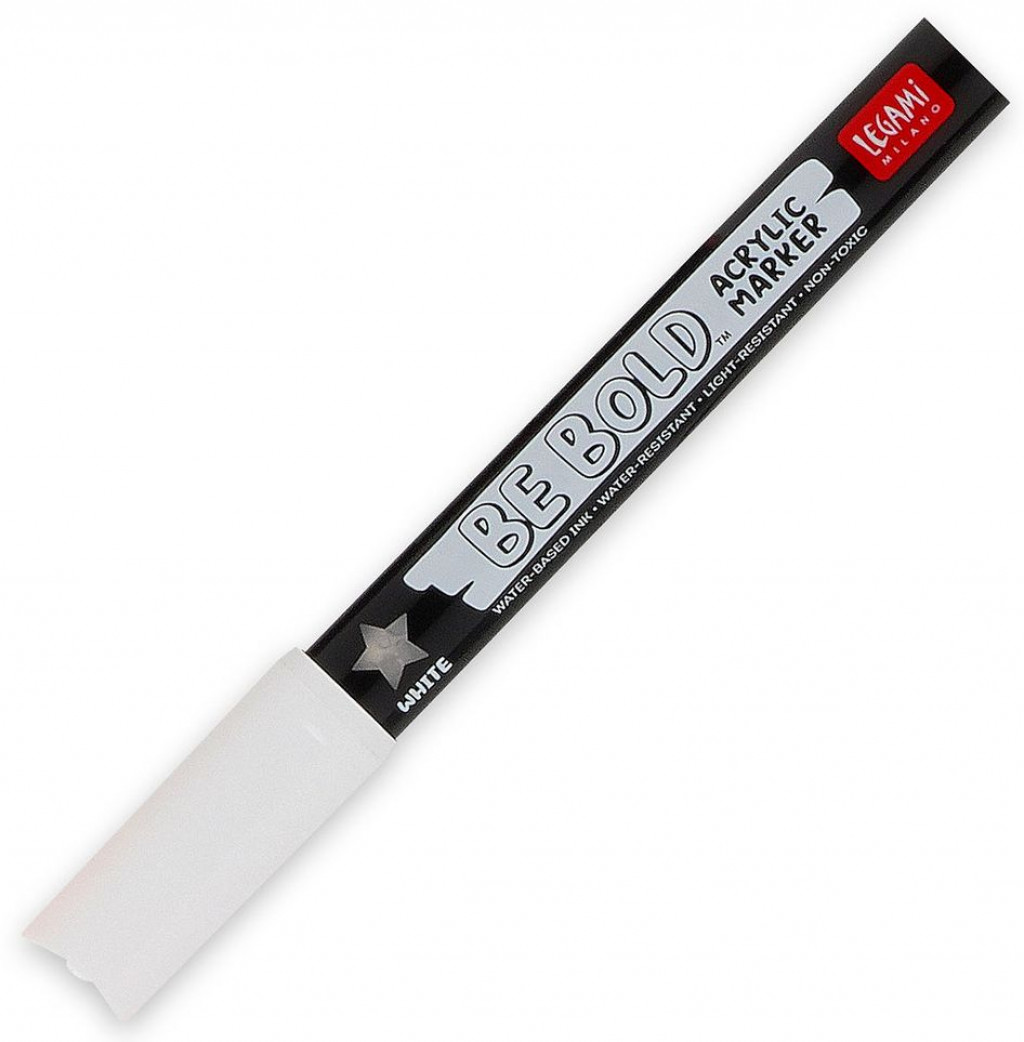 Legami Akrylové fixky Legami Acrylic Marker - Be Bold - White