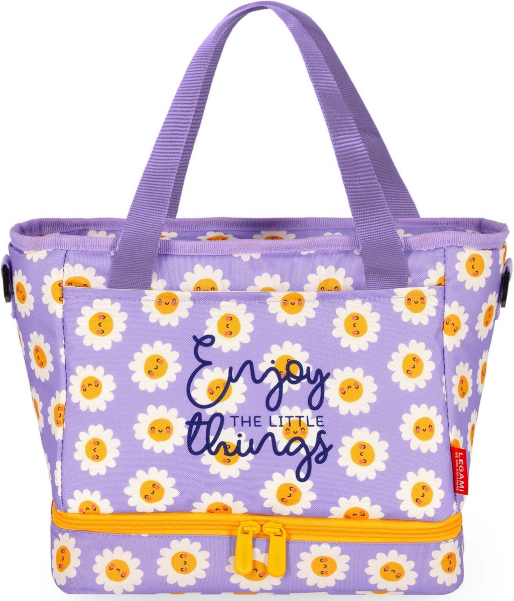 Legami Veľká taška na desiatu Legami Lunch Bag 10.8 L - Daisy