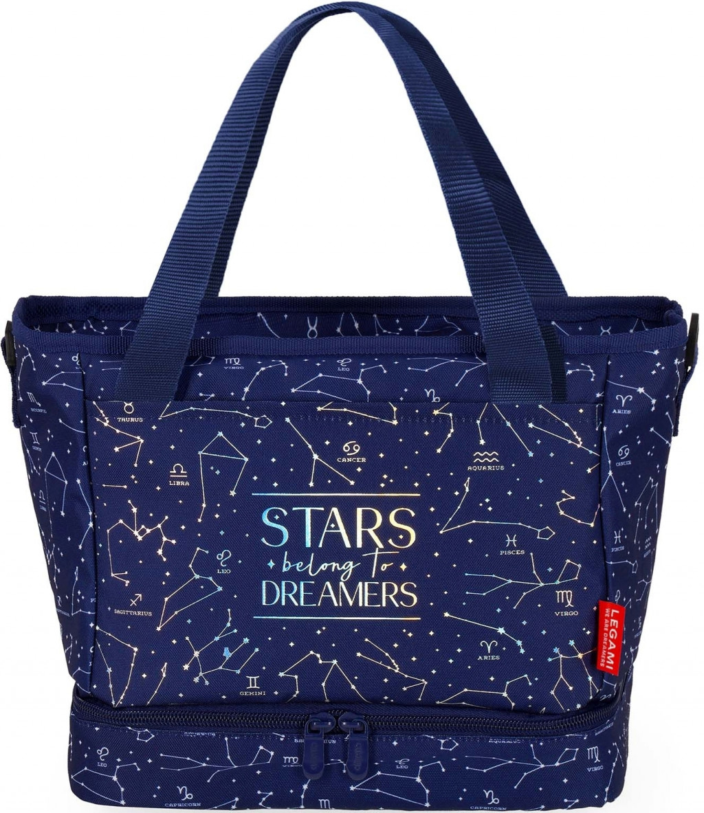 Legami Veľká taška na desiatu Legami Lunch Bag 10.8 L - Stars