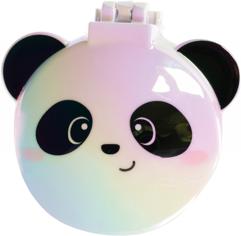 Legami Hrebeň na vlasy so zrkadielkom Legami Hairbrush With Mirror - Nice Hair - White - Panda