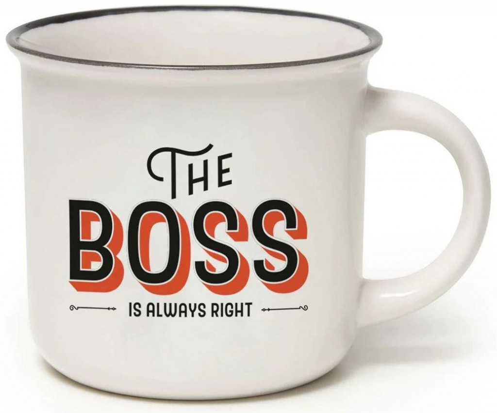 Legami Hrnček Legami New Bone China Porcelán Mug - Cup-Puccino - Boss