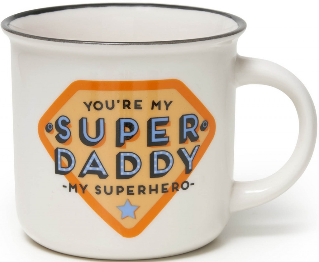 Legami Hrnček Legami New Bone China Porcelán Mug - Cup-Puccino - Super Daddy
