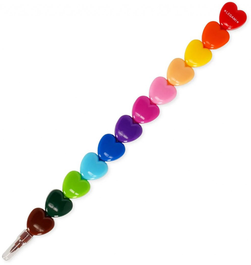 Legami Súprava voskoviek Legami 12 Stackable Crayons - Dream In Colour - Heart