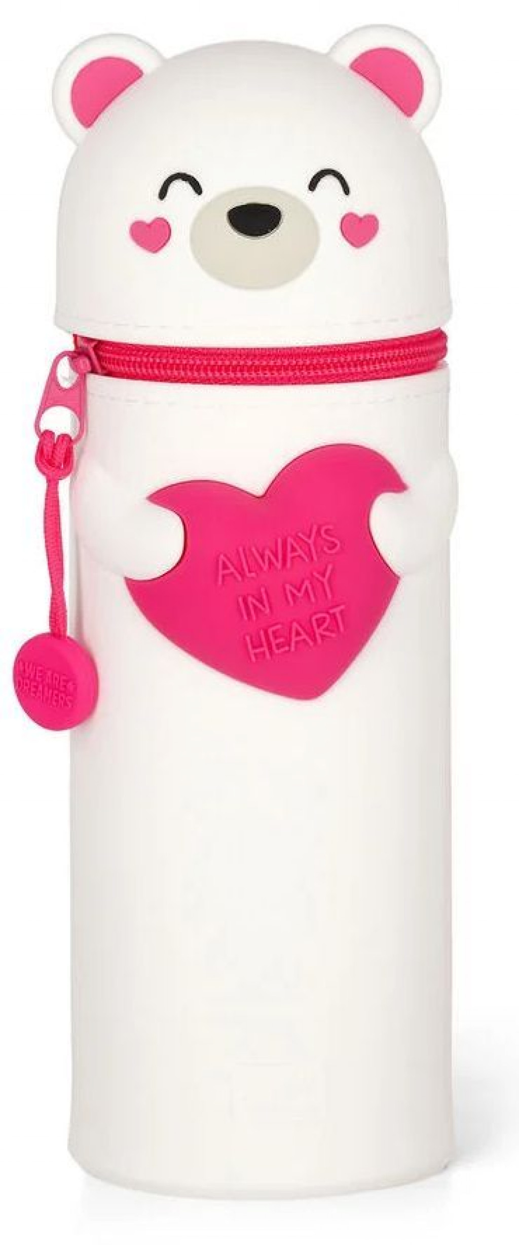 Legami Peračník Legami 2-In-1 Silicone Pencil Case - Kawaii - Teddy Bear