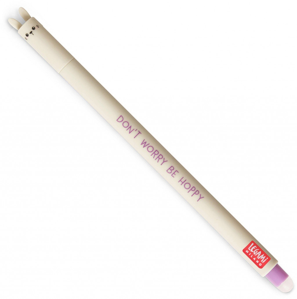 Legami Gumovacie pero Legami Erasable Gél Pen - Erasable Pen - Bunny - Purple Ink