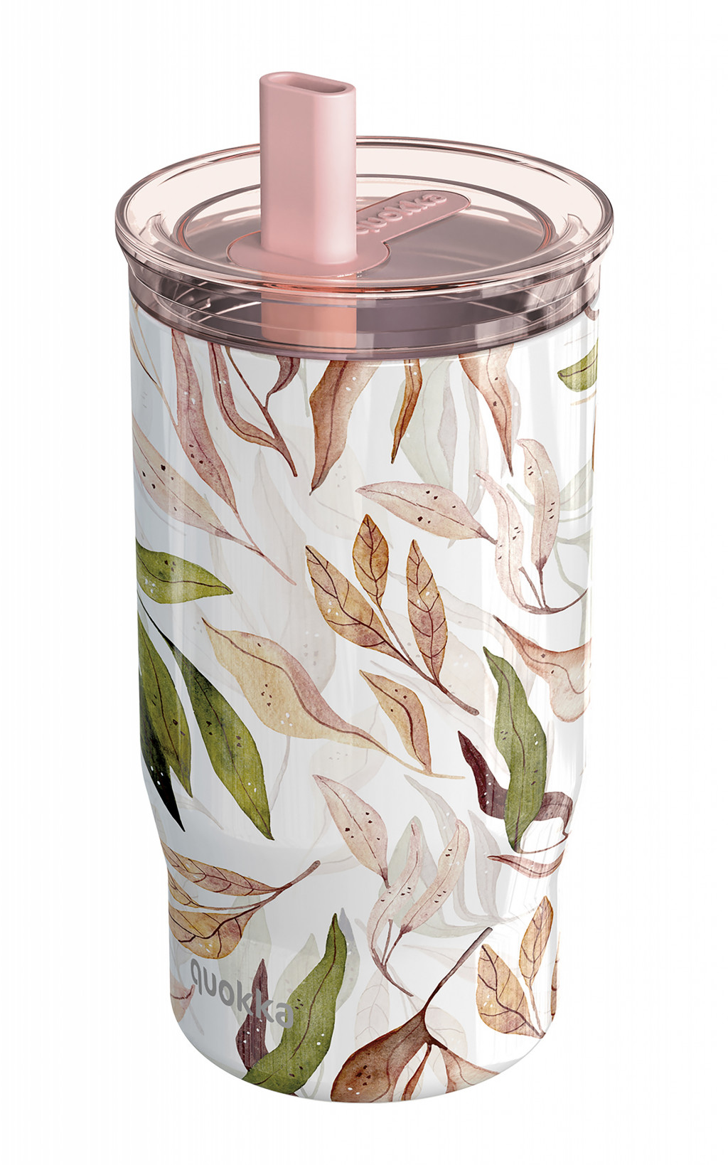 Quokka Nerezový termohrnek s brčkem Mist Falling Leaves 720 ml