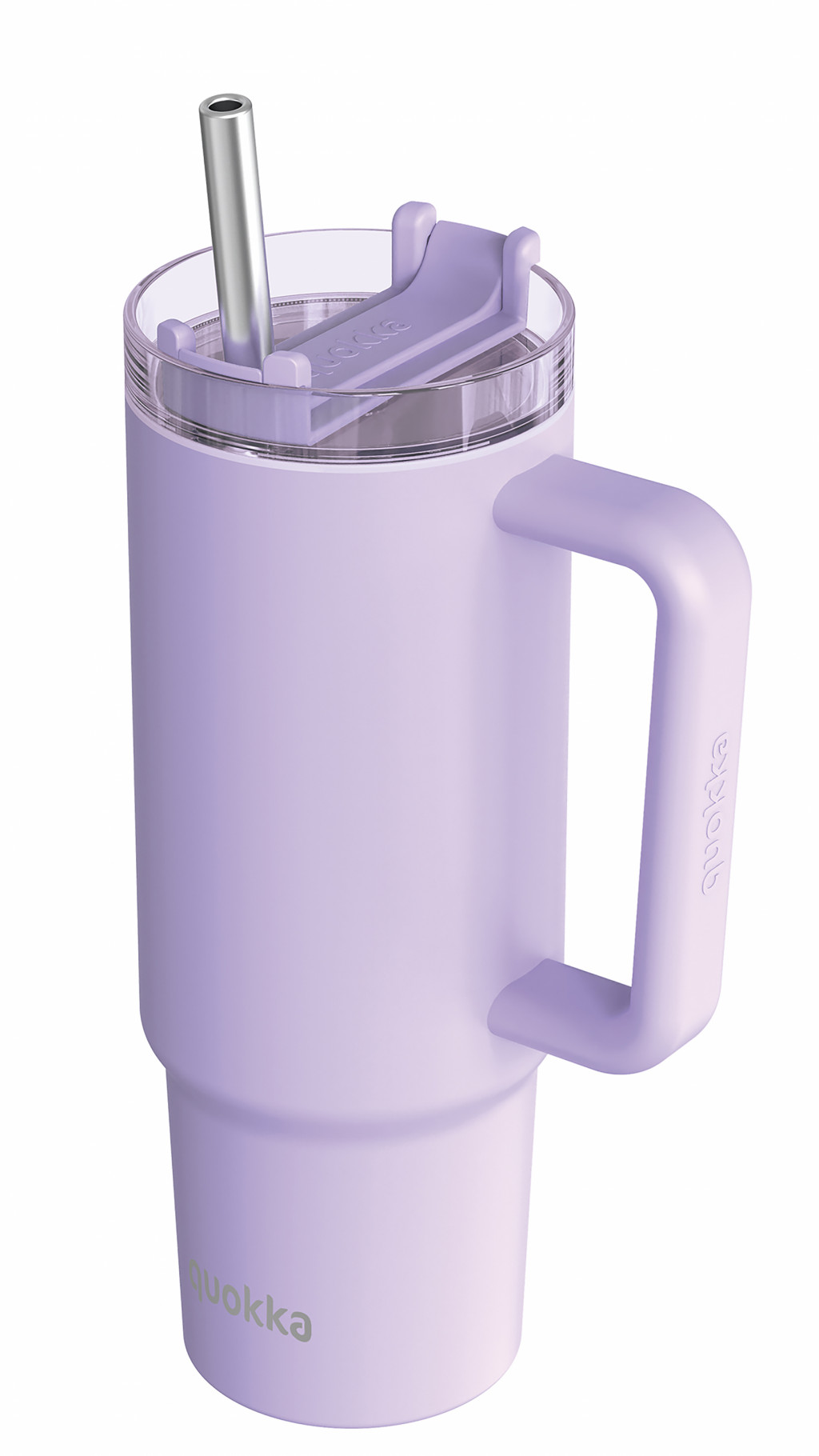 Quokka Nerezový termohrnek s brčkem Stream Purple 950 ml