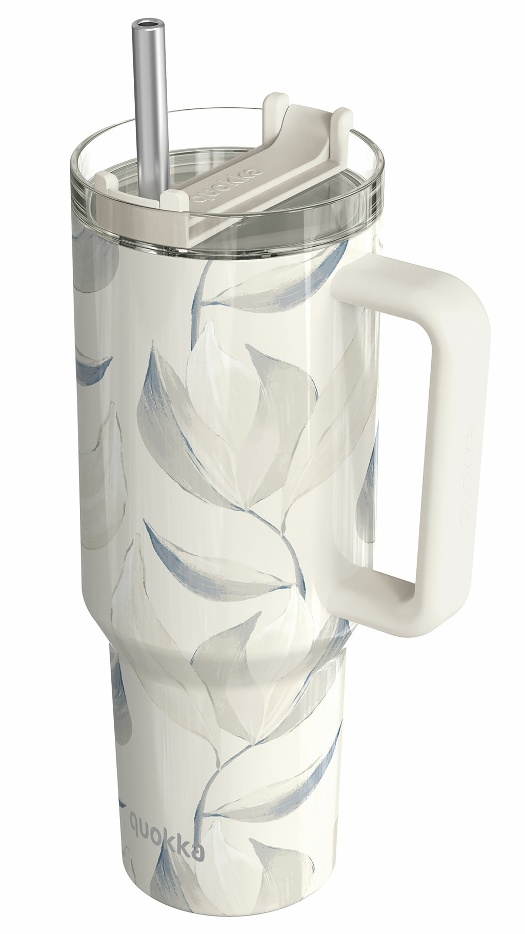 Quokka Nerezový termohrnek s brčkem Stream Cotton 1200 ml