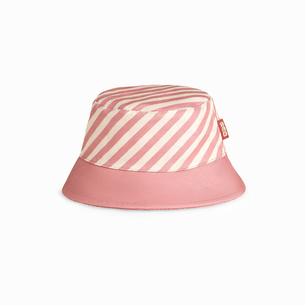 KiETLA Obojstranný klobúčik 6-12 rokov (Pink Stripe)