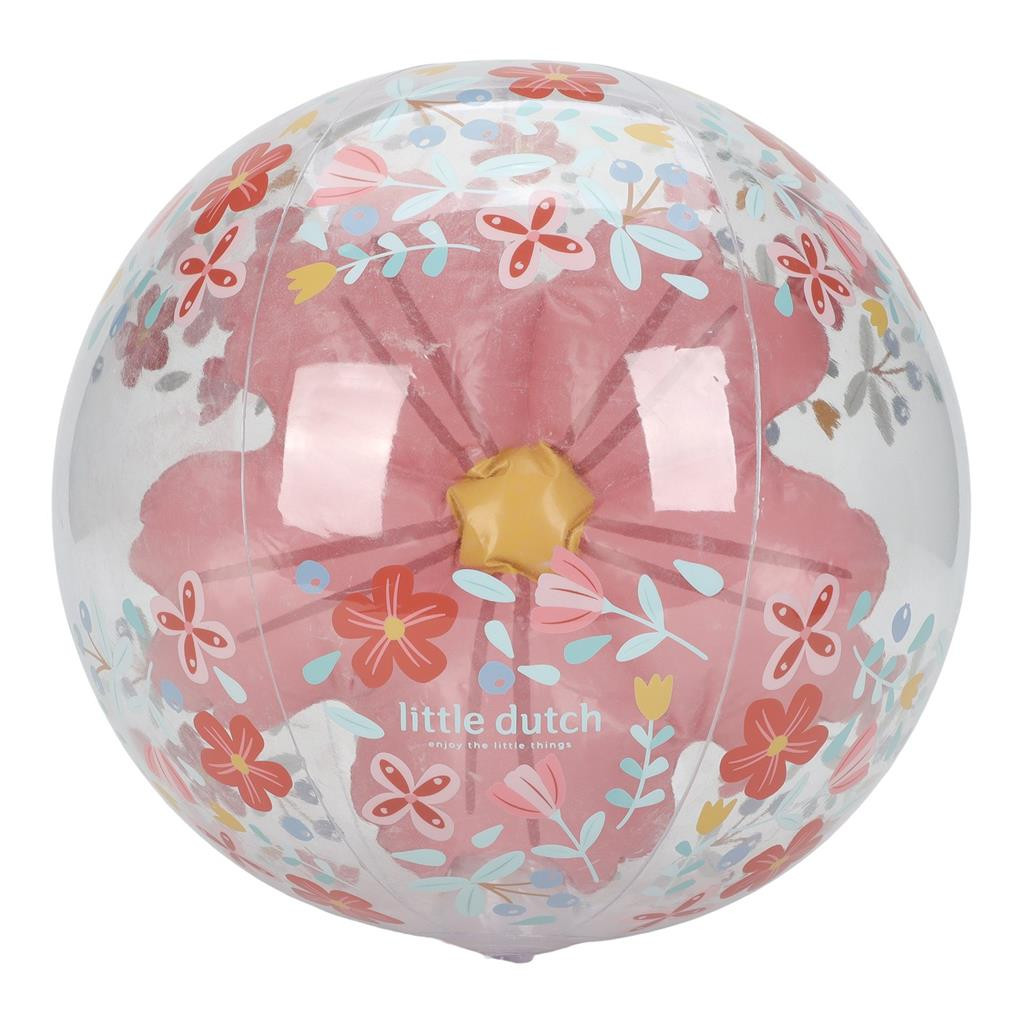 Little Dutch Nafukovacia lopta 3D Pink Flowers
