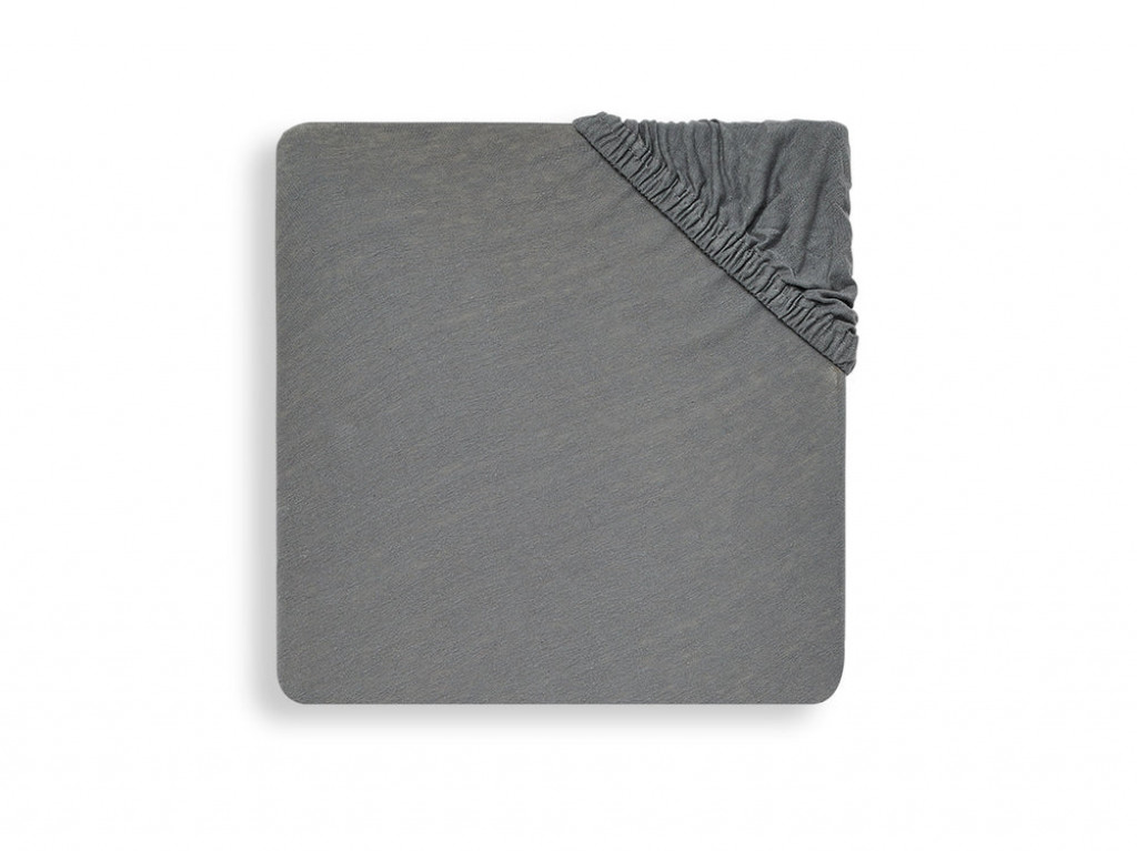 Jollein Prostěradlo napínací 40/50 x 80/90 cm Storm Grey