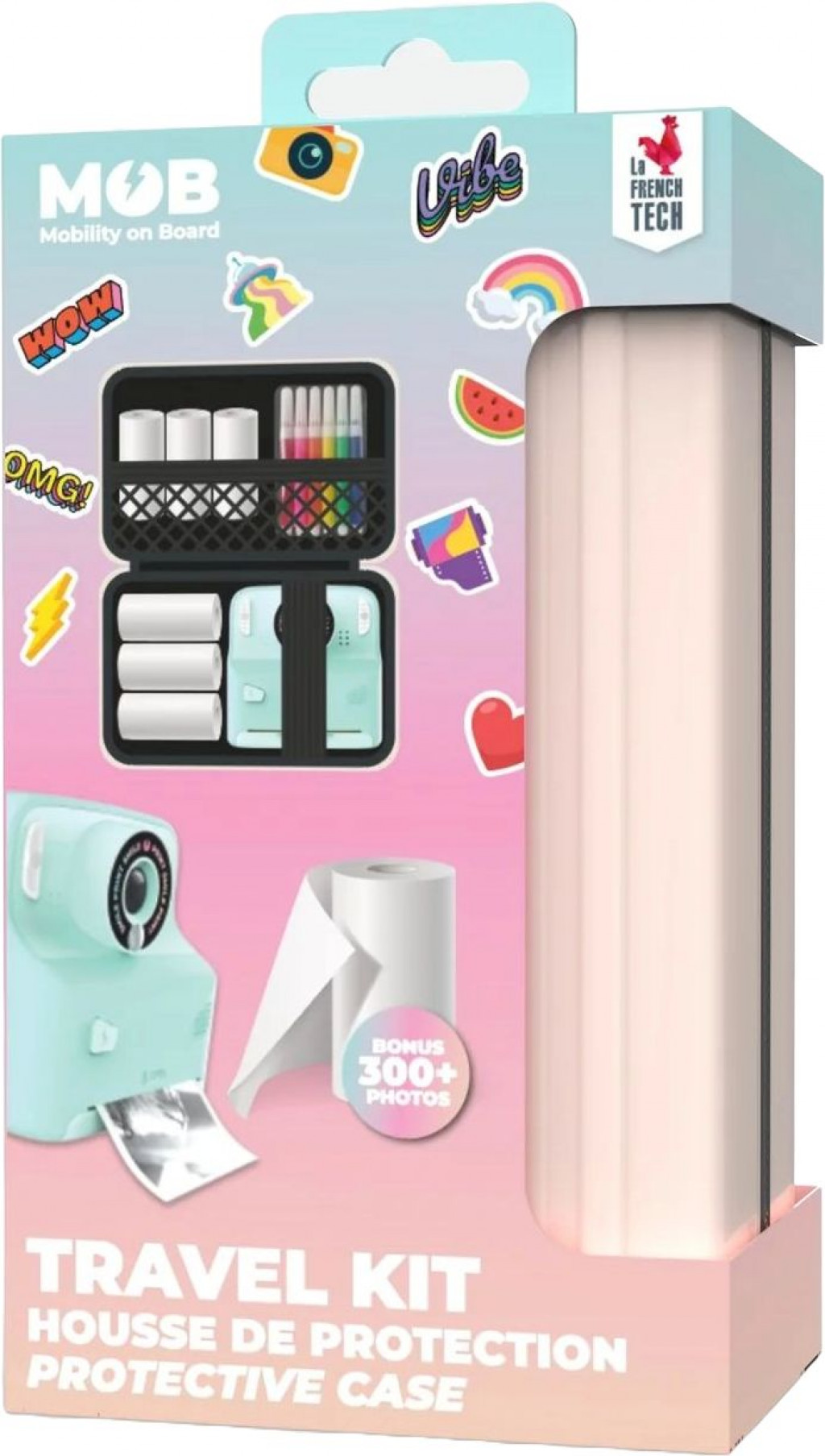 MOB Cestovná doplnková sada k Pixiprint MOB Travel Recharge Pack - puzdro + 4 náhradné role