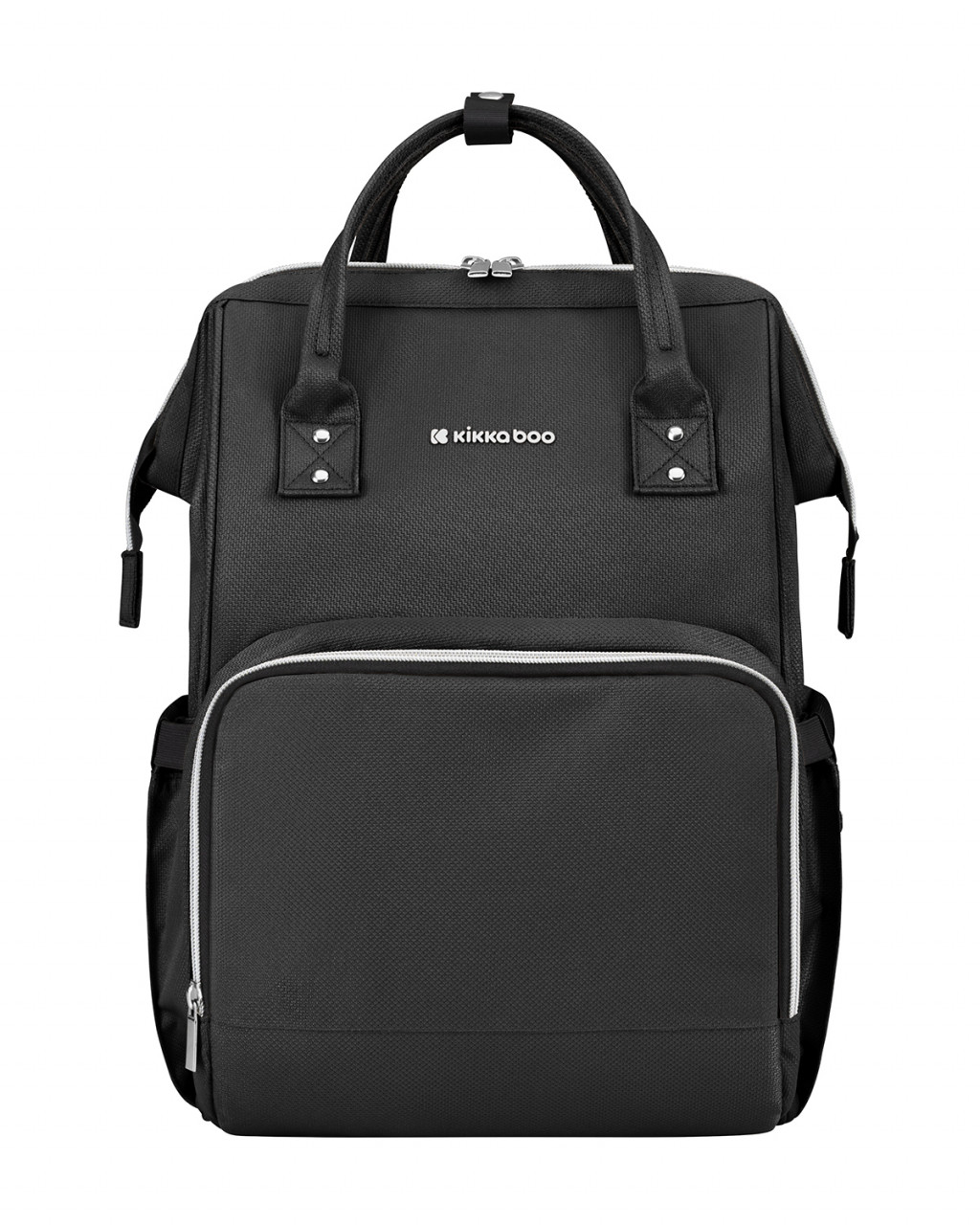 KikkaBoo Přebalovací batoh Siena Black & Silver