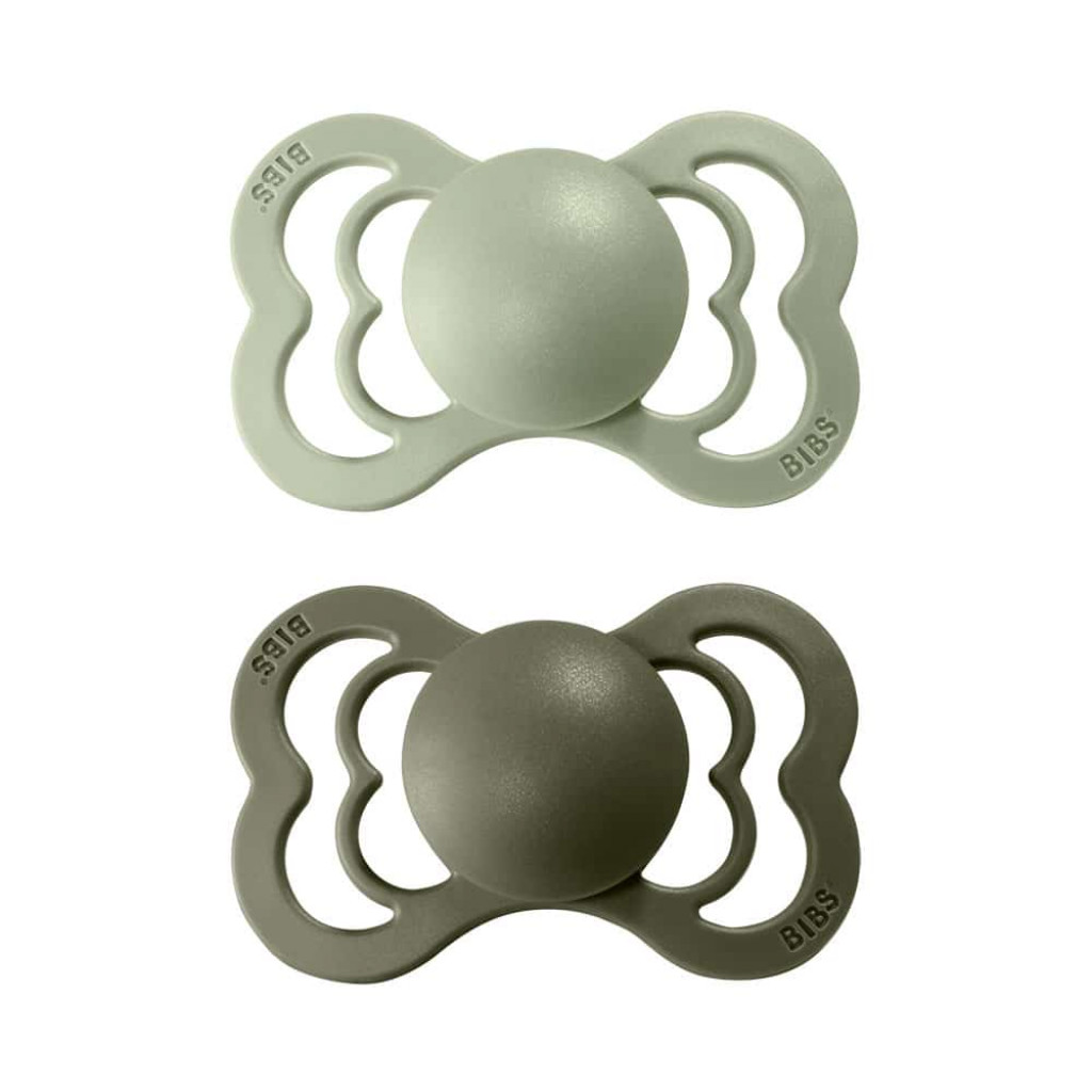 BIBS BIBS Supreme symetrické cumlíky z prírodného kaučuku 2ks - veľkosť 2 (Sage / Hunter Green)