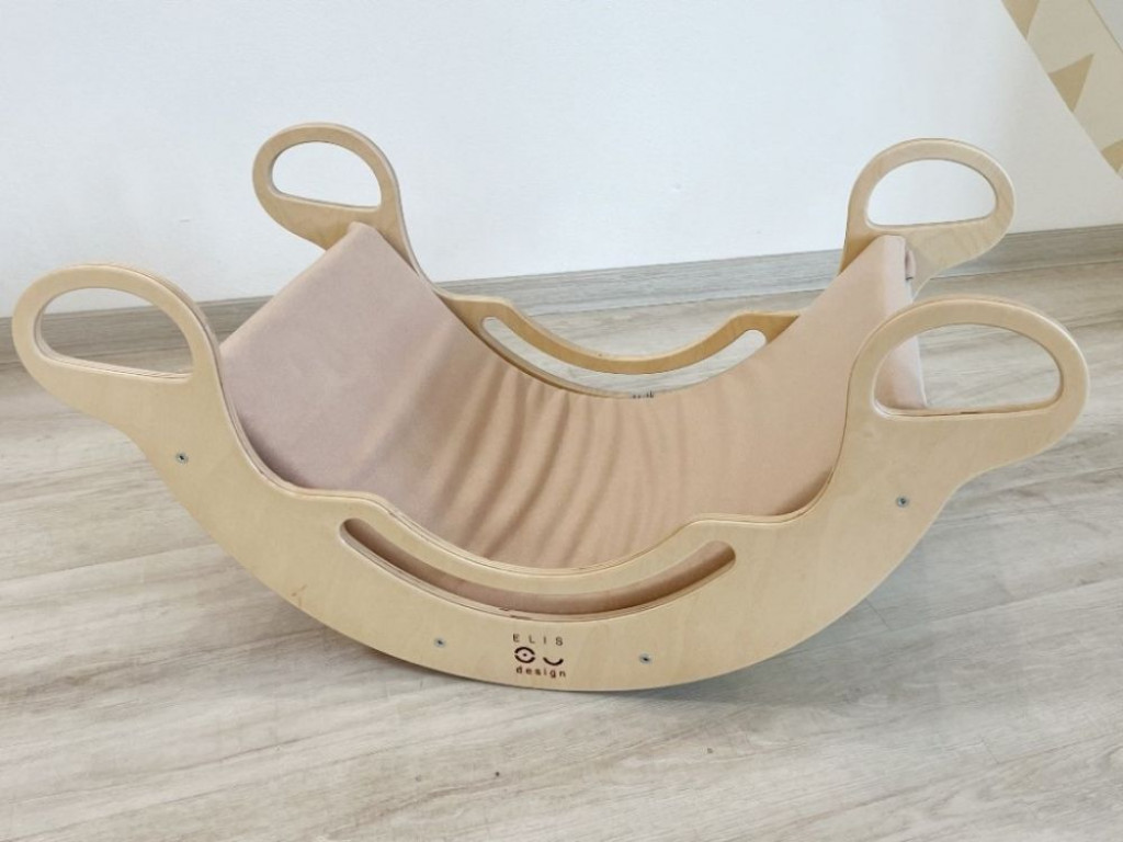 Elis design Poťah na Montessori hojdačku 100 cm max s elastanom farba: sivá