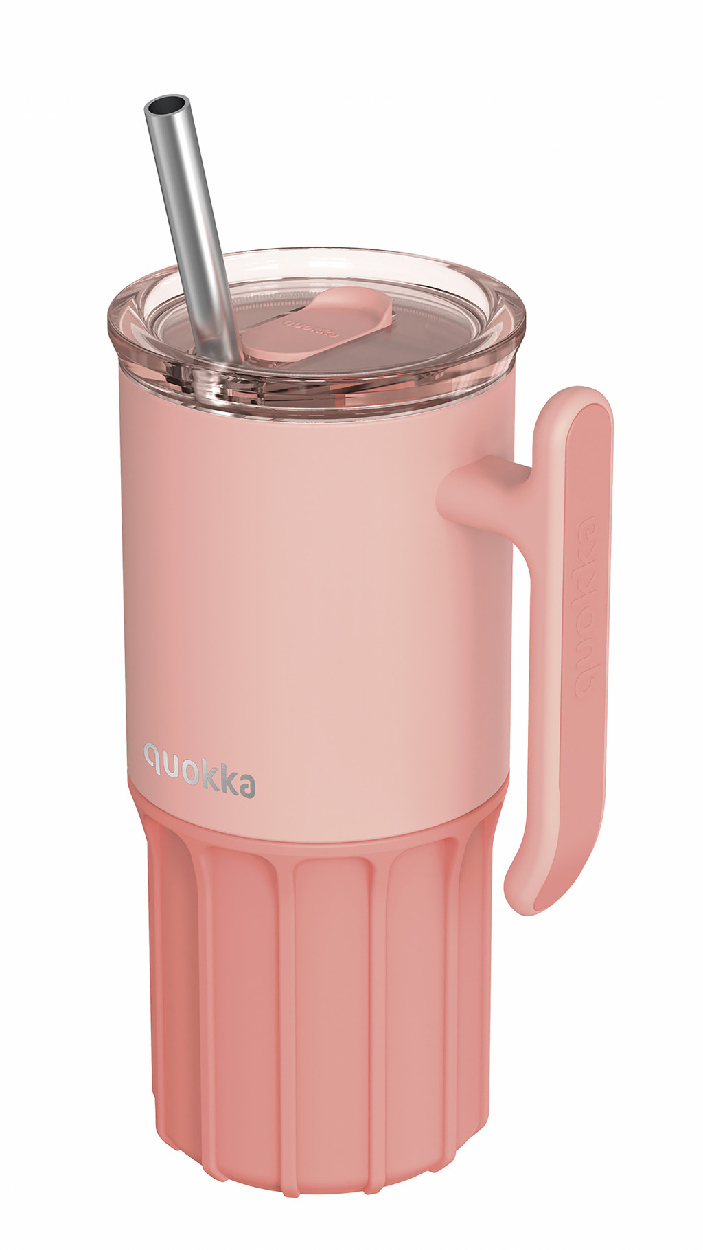 Quokka Nerezový termohrnek s brčkem Umi Peachy Pink 720 ml