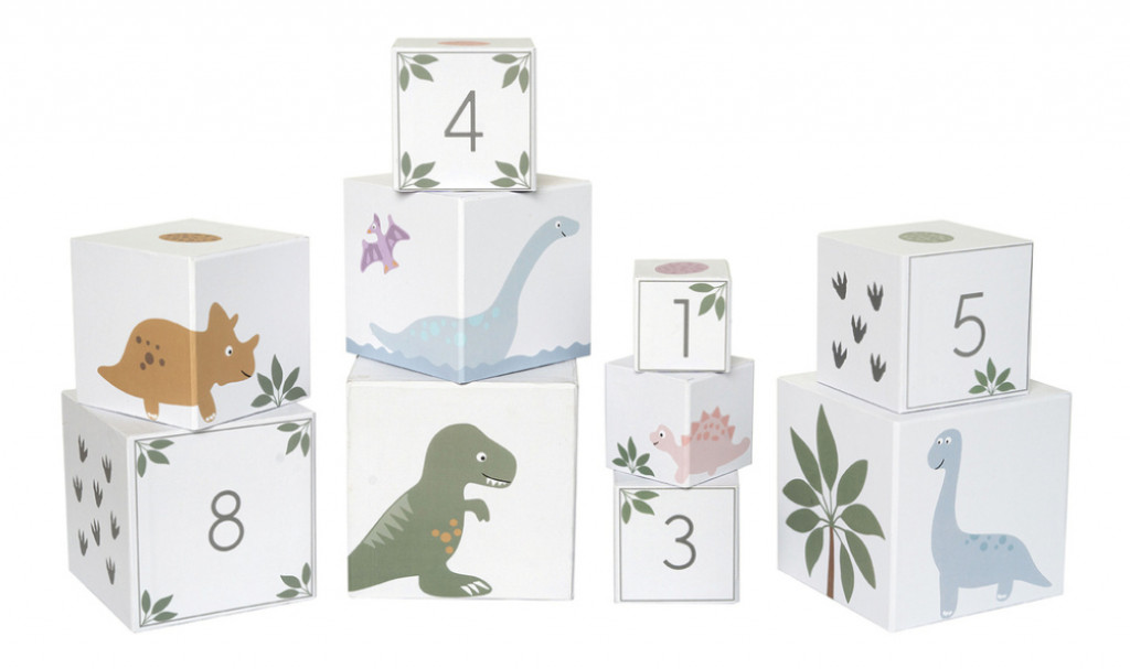 TheZooFamily Stohovacie kocky Dino