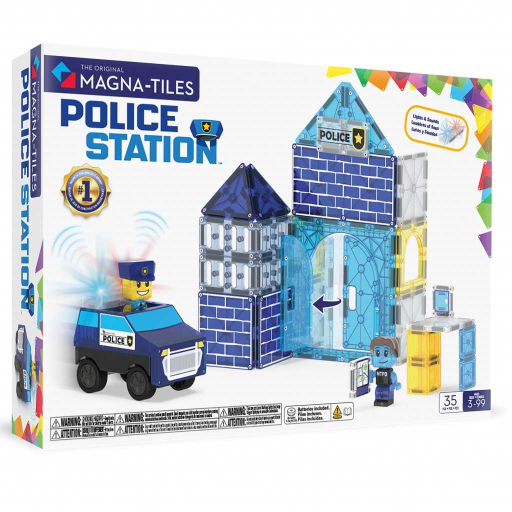 Magna-Tiles Magnetická stavebnice Police Station 35 dílů