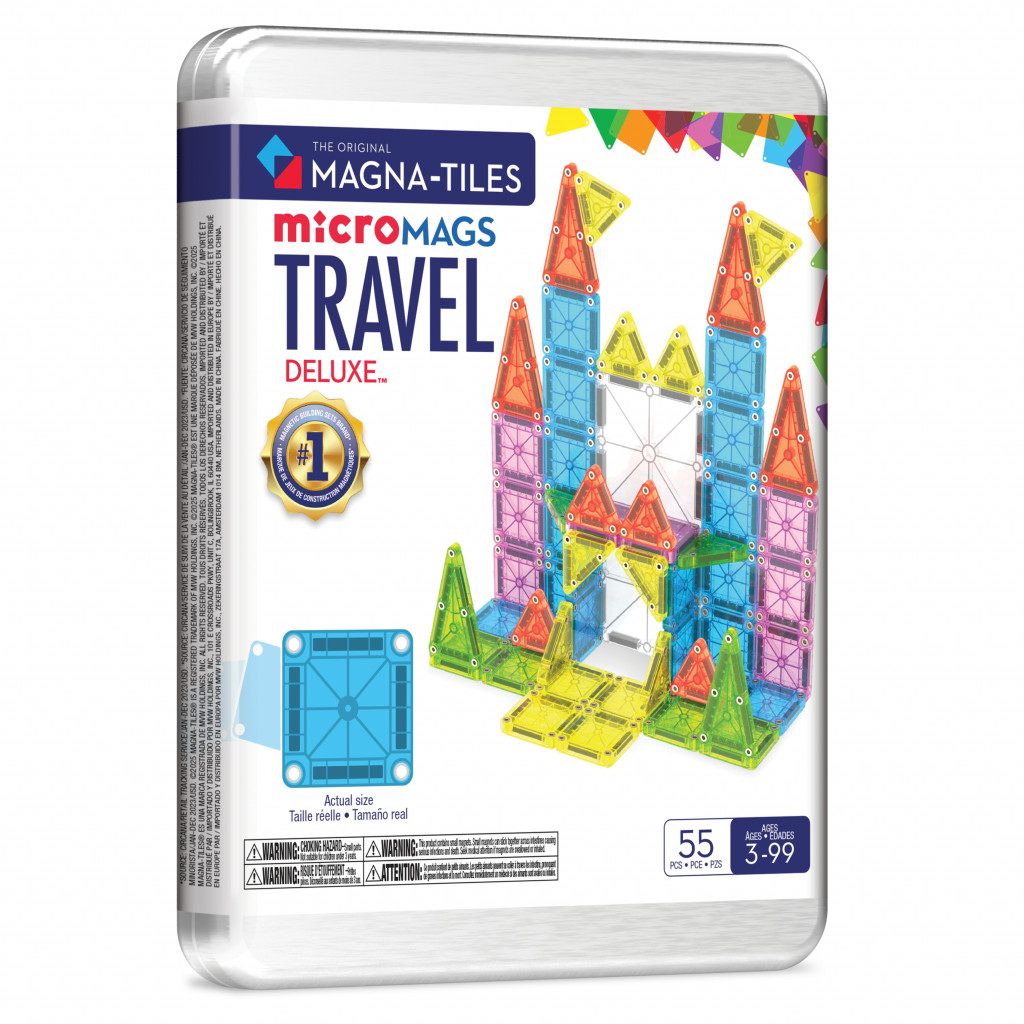 Magna-Tiles Magnetická stavebnice Travel Set Deluxe 55 dílů