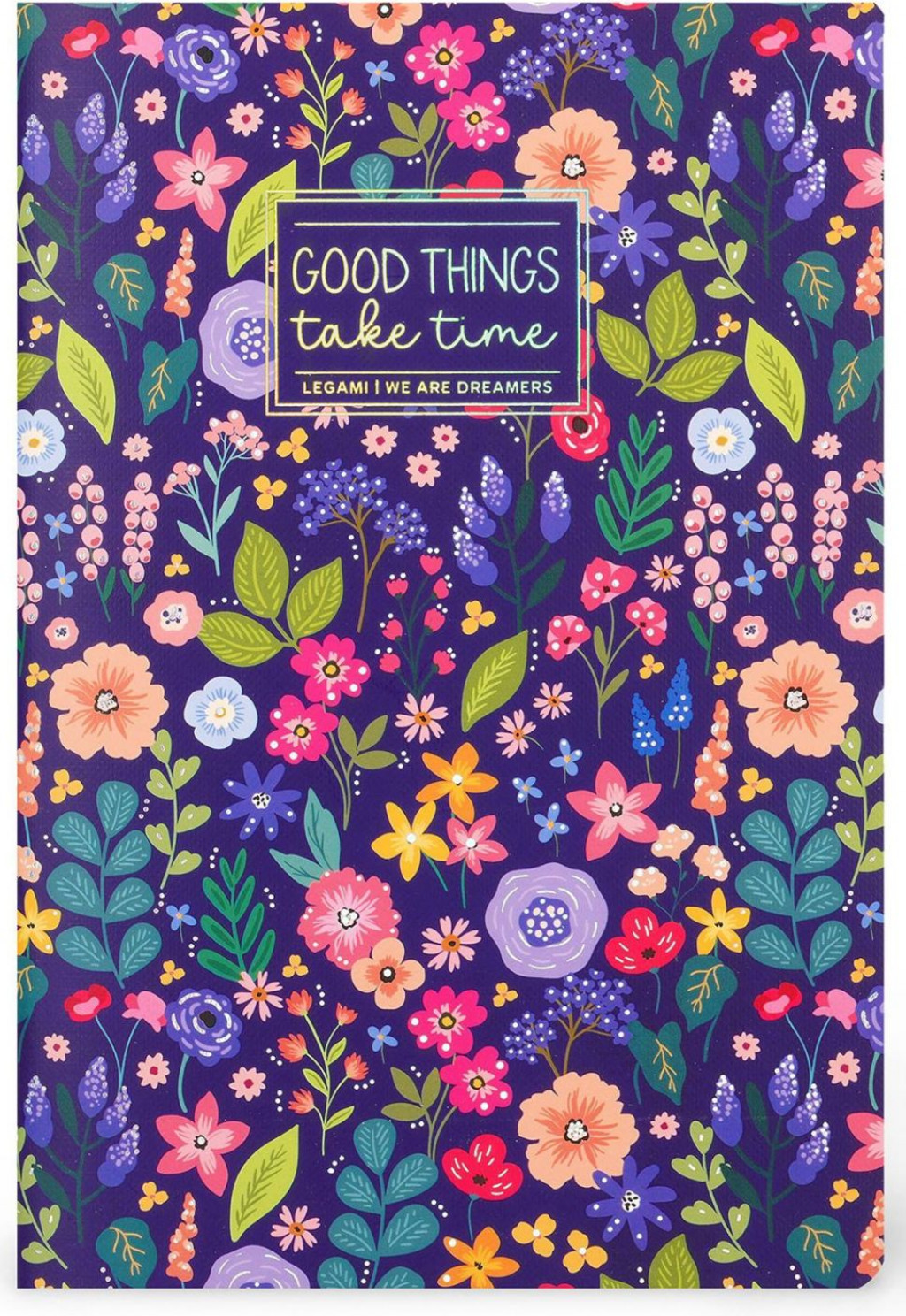 Legami Zápisník Legami Plain Notebook - Quaderno - Medium - Flowers