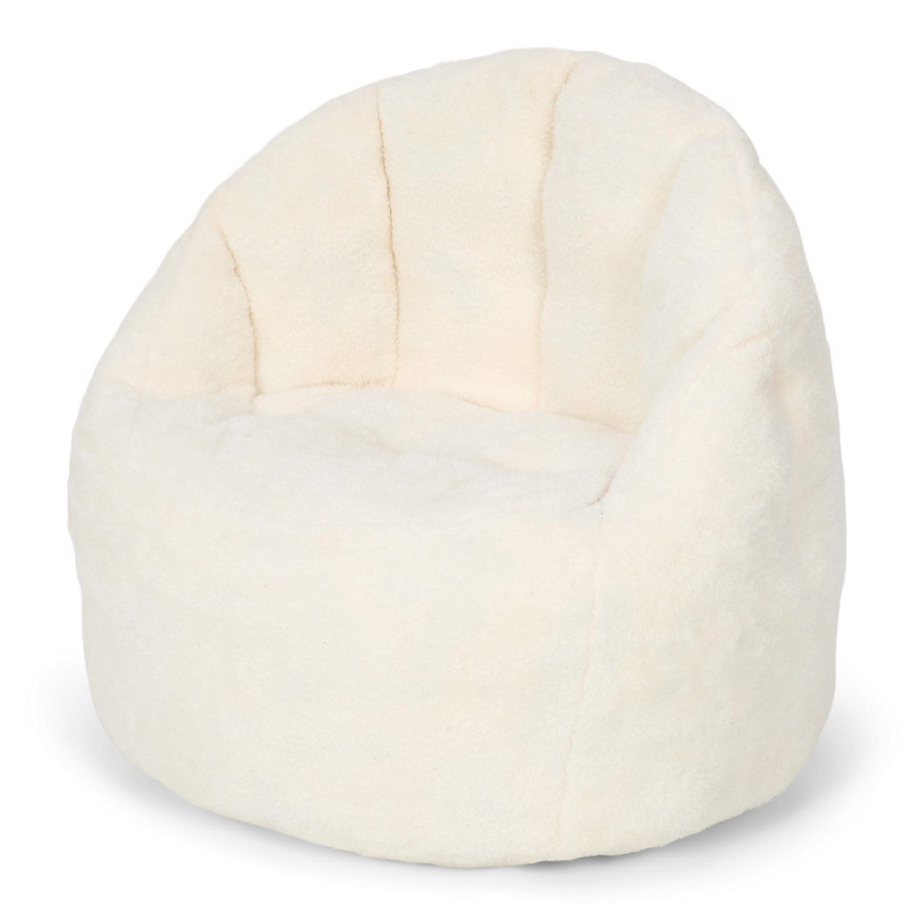 Little Dutch Křeslo dětské plyšové Soft White