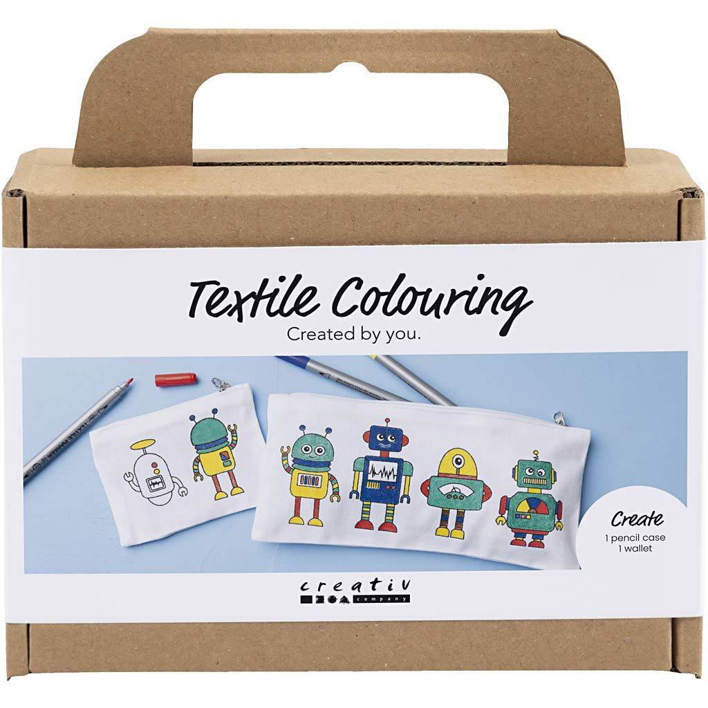 Creativ Company Kreativní sada Mini Craft Kit Textile Colouring Robot