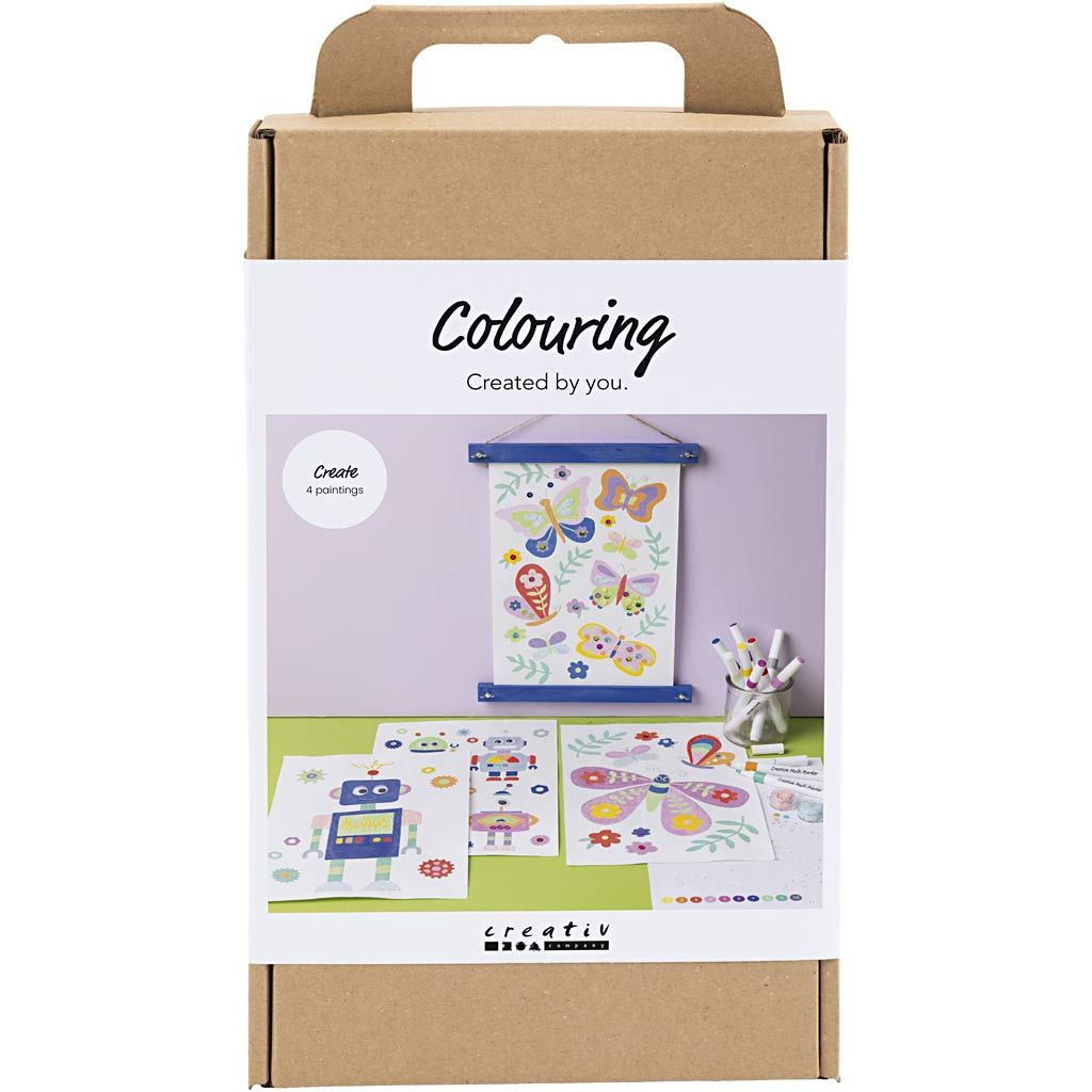 Creativ Company Kreativní sada Craft Kit Colouring Butterfly & Robot