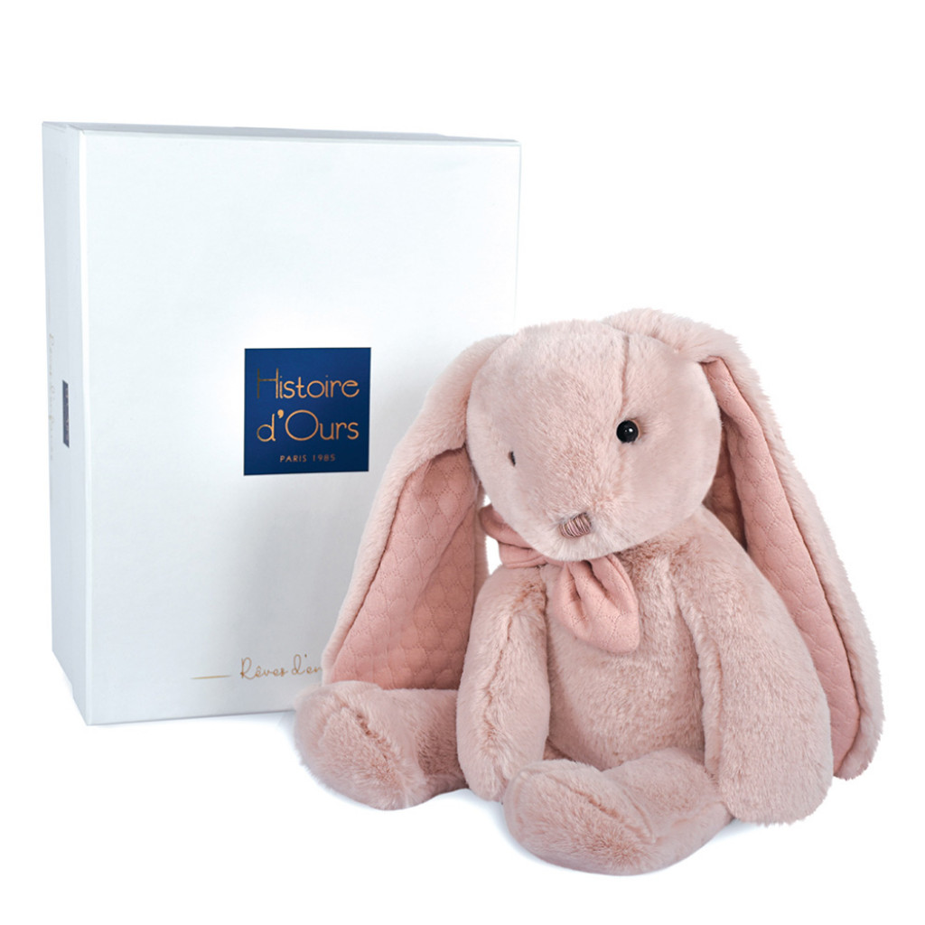 DouDou ET Compagnie DouDou et compagnie plyšový zajíček 40cm - Růžový