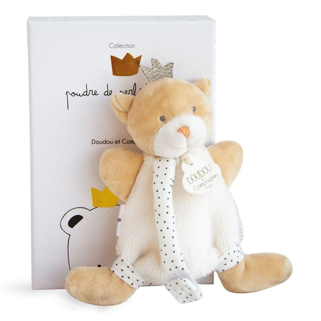 DouDou ET Compagnie Doudou et Compagnie Perlidoudou Medvídek držák na dudlík OL15cm