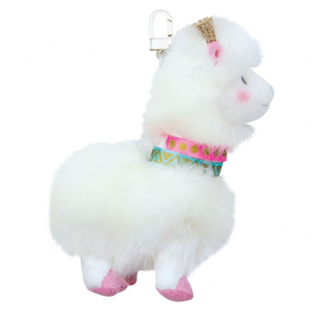 DouDou ET Compagnie Histoire d'Ours Lama bílý klíčenka 19cm