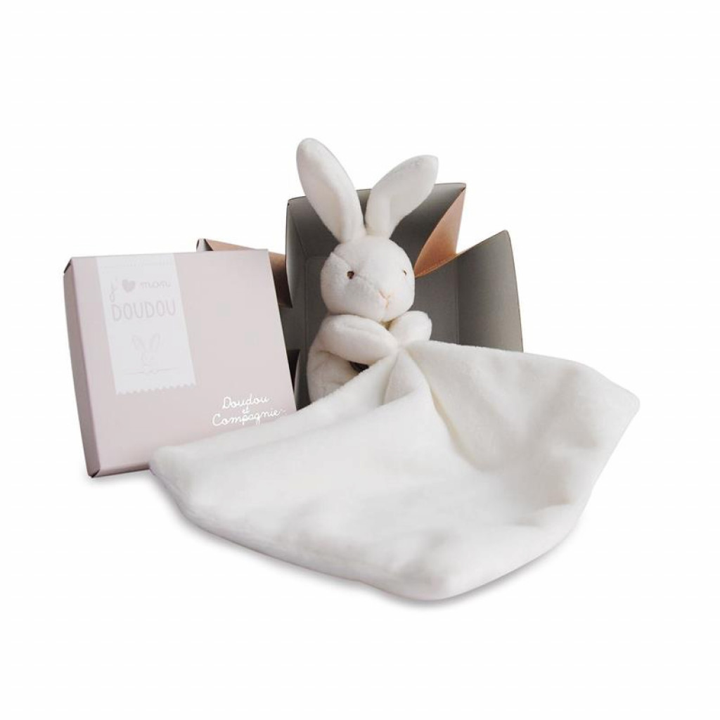DouDou ET Compagnie DouDou et Compagnie Mojkáček Zajíček v krabičce hnedý