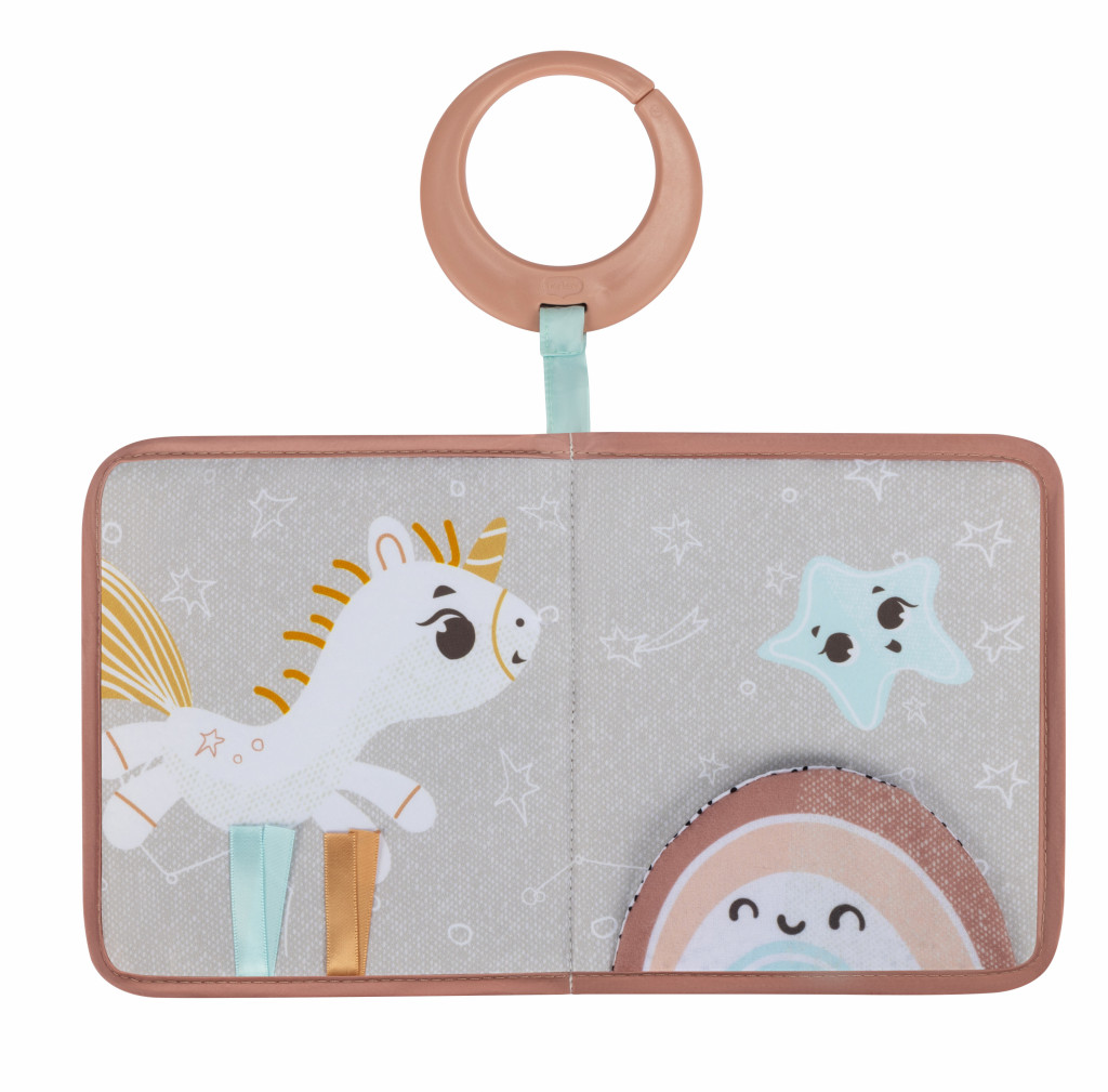 Tiny Love Závěsná textilní knížka Unicorn Wonderlands