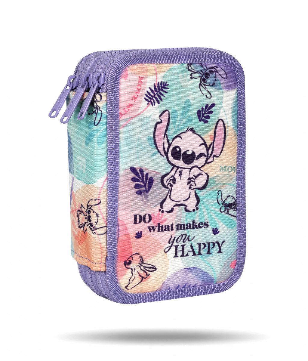 Coolpack Penál Jumper třípatrový Stitch Pastel