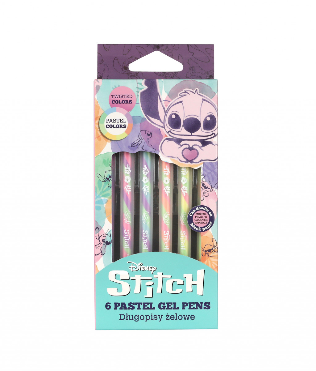 Coolpack Gelová pera Stitch Pastel 6 ks