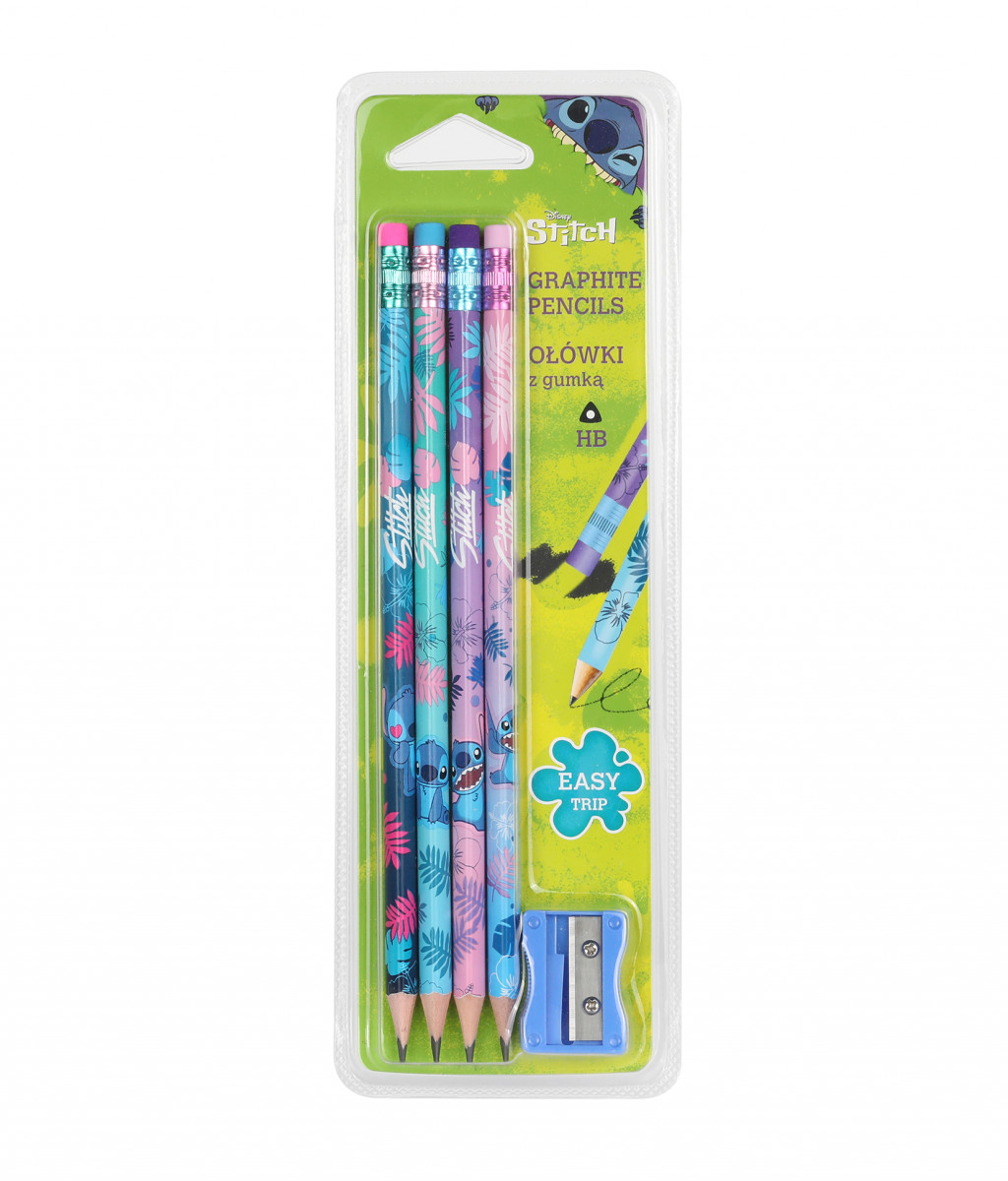 Coolpack Sada tužek Stitch Blue 4 ks