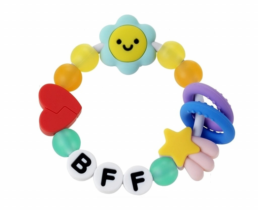 Infantino Kousátko silikonové Friendship BFF