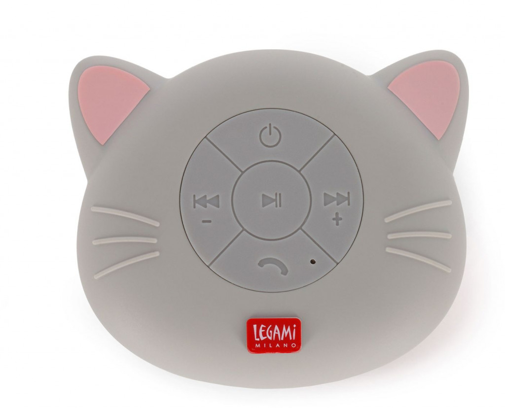 Legami Vodeodolný bezdrôtový reproduktor Legami Shower Speaker Water Resistant - Singing In The Shower - Kitty