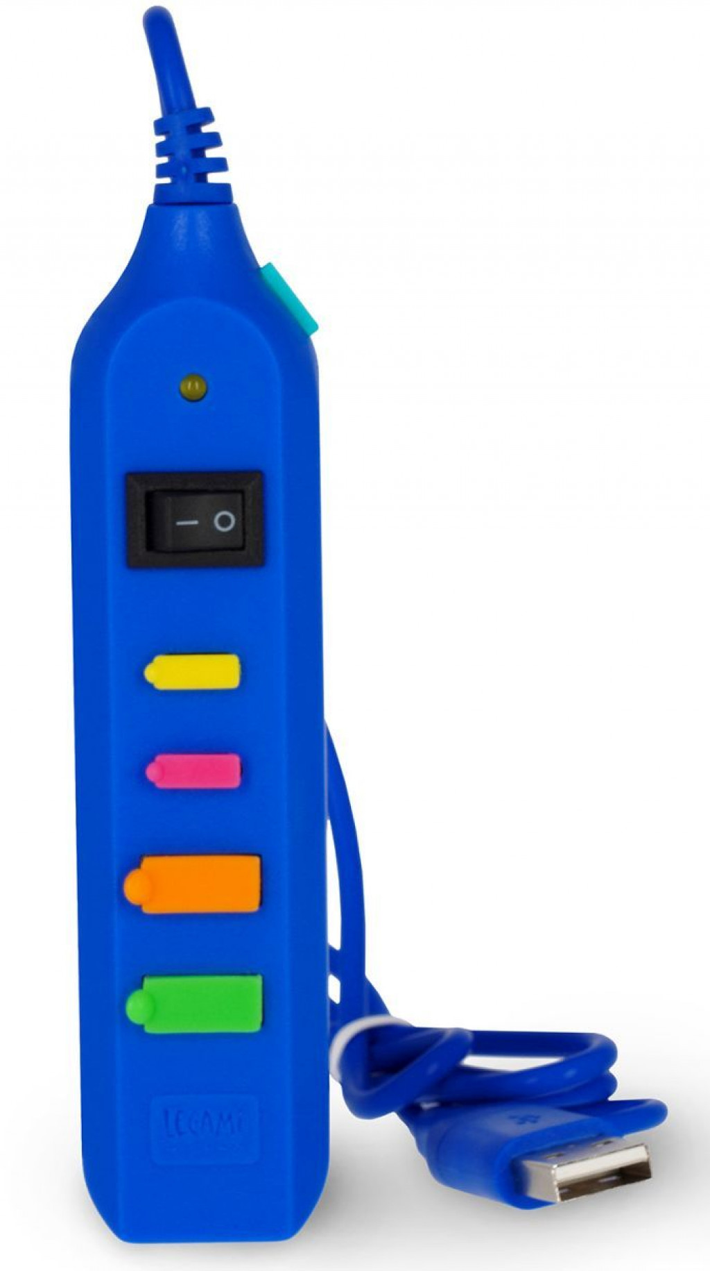 Legami Mini USB HUB Legami 5-portový USB rozbočovač - Mini USB rozbočovač - Modrý