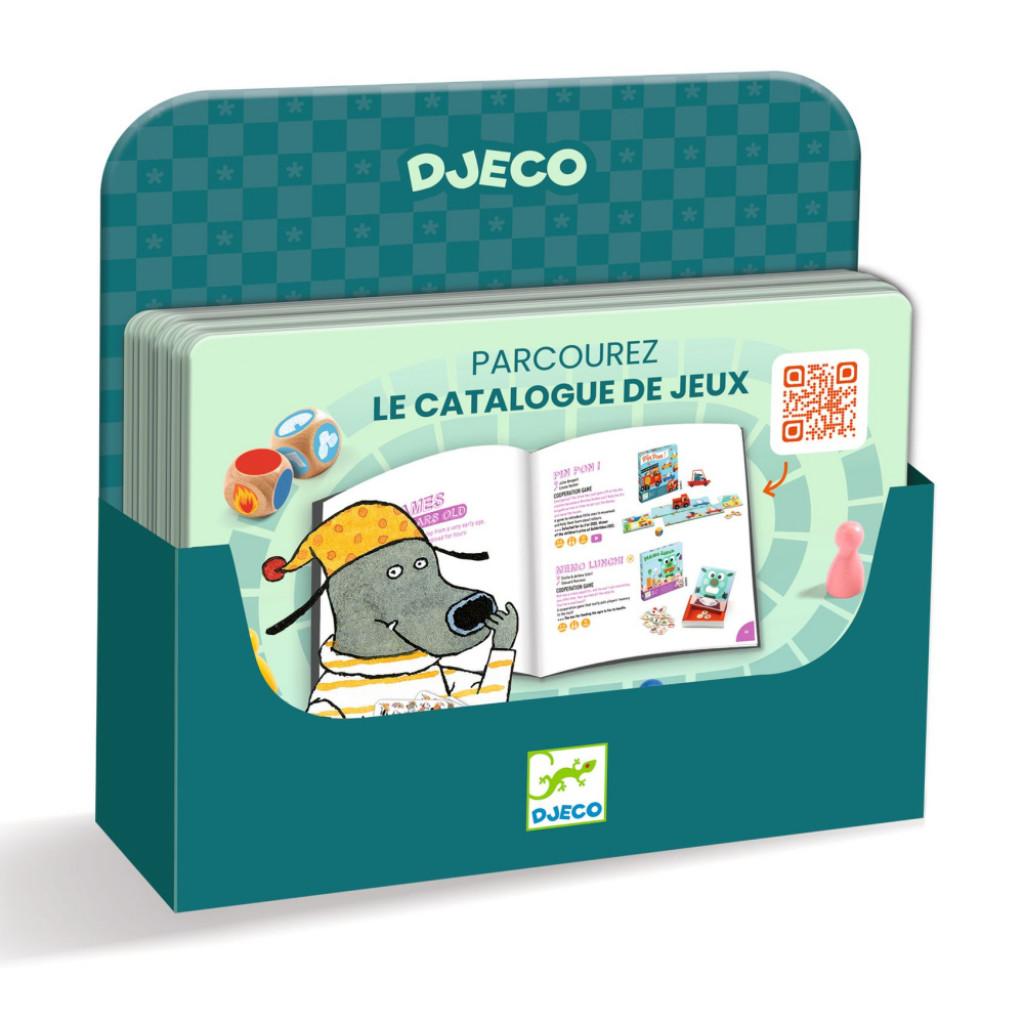 DJECO Displej na 75 pohľadníc s online návodmi v AJ