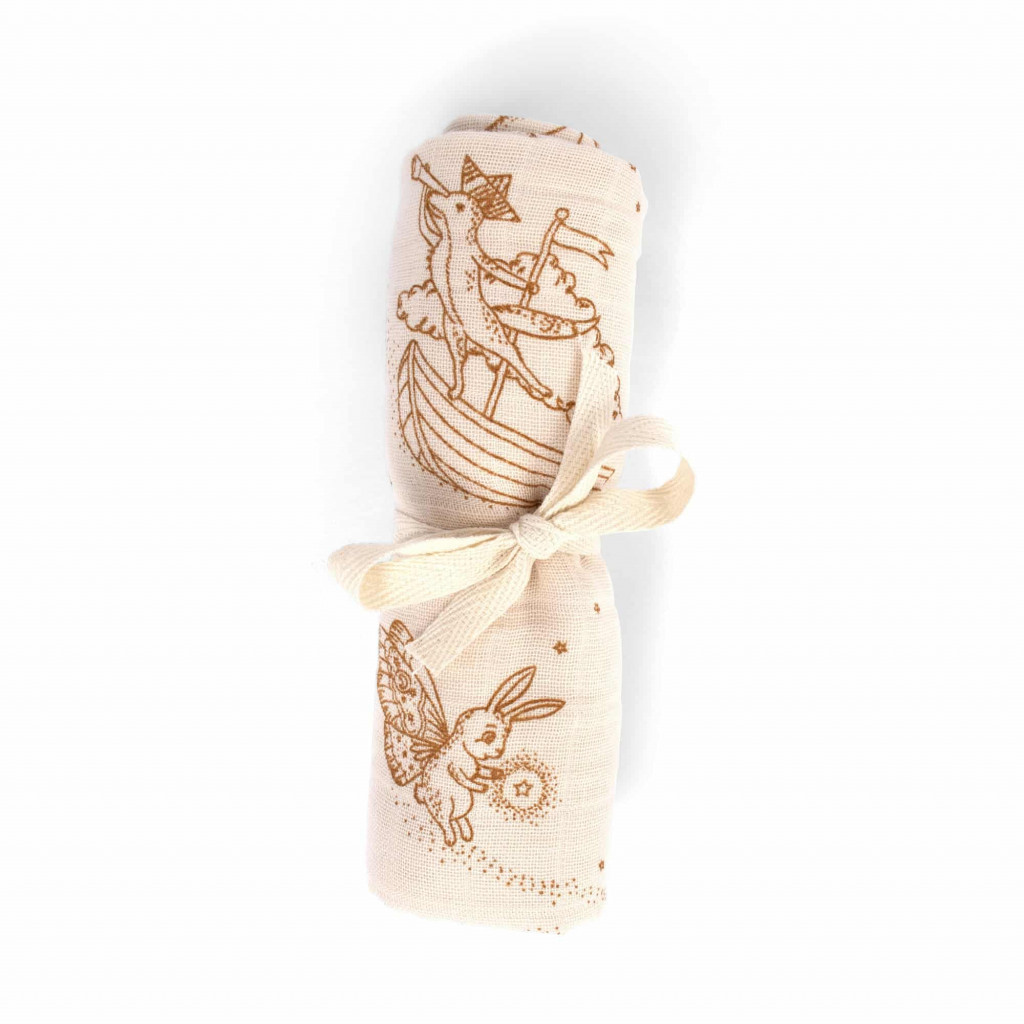 Filibabba Mušelínová plienka gots - dreamy adventurers