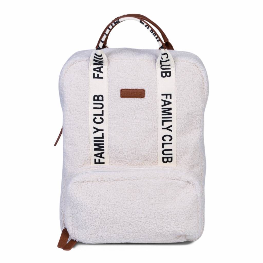 Childhome Přebalovací batoh Family Club Signature Teddy Off White