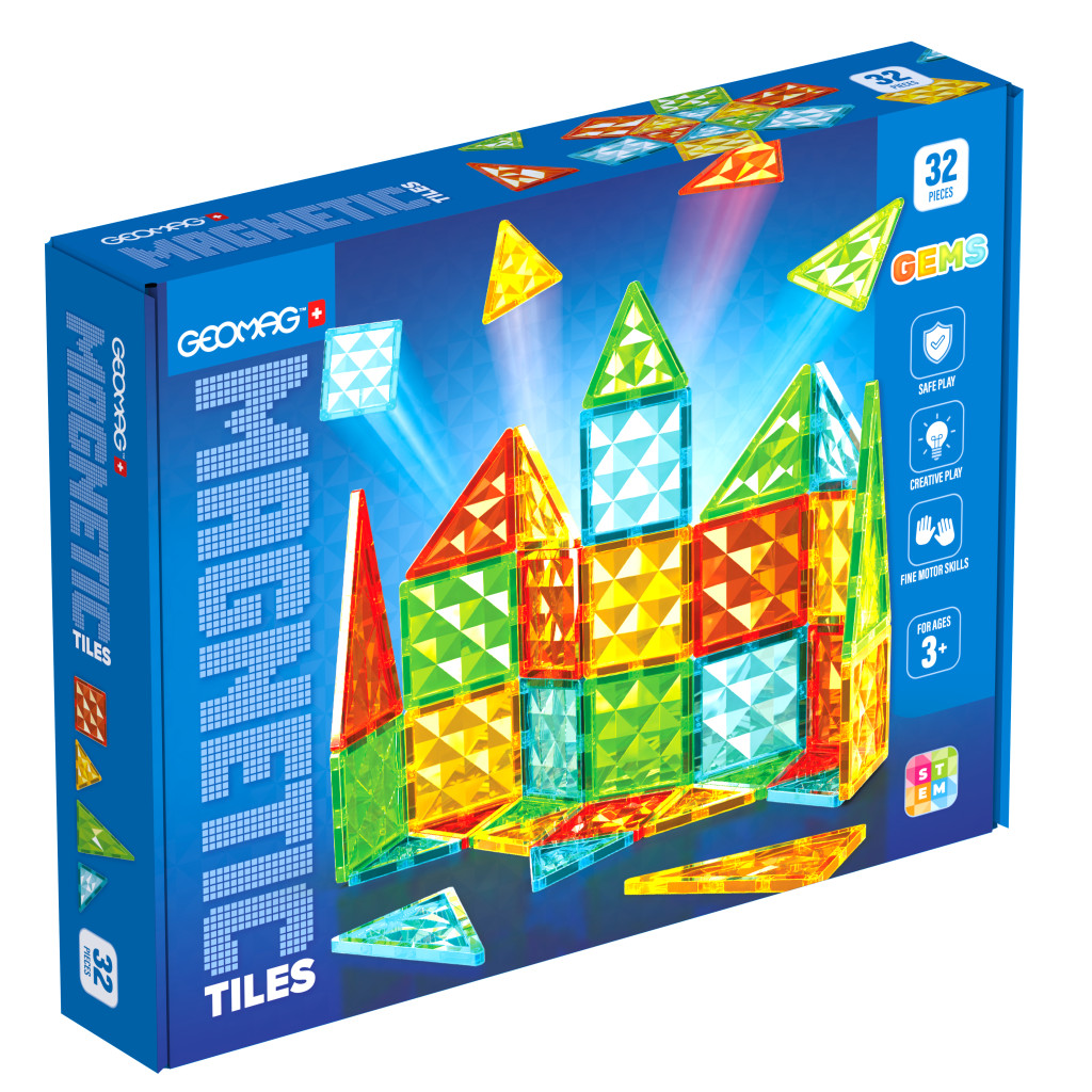 Geomag Magnetic Tiles 32 dílků
