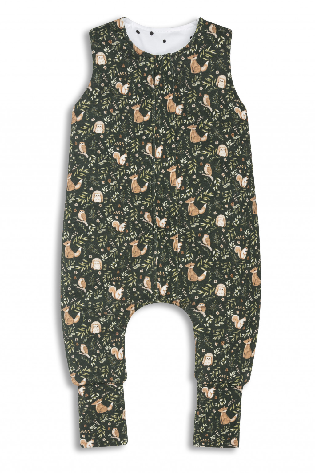 Sleepee Celoroční spací pytel s nohavicemi Sleepee Green Forest XS