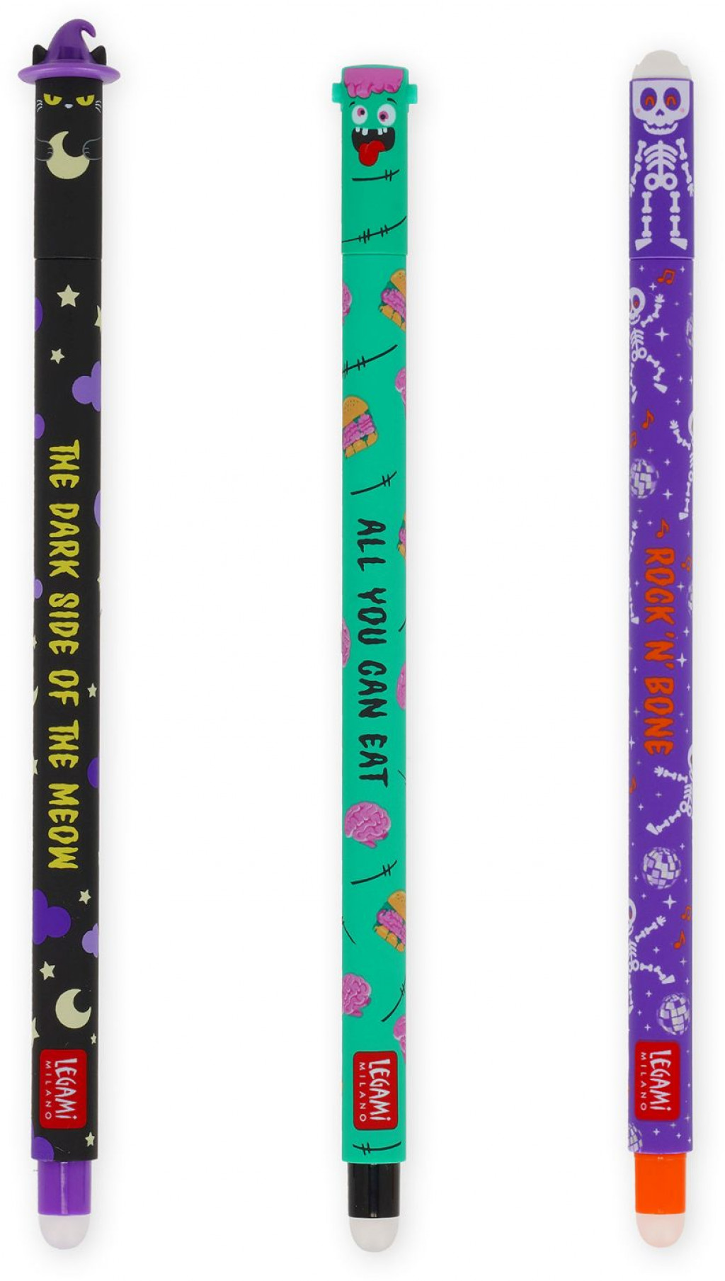 Legami Sada gumovacích pier Legami Set Of 3 Erasable Gel Pens - The Boo Crew