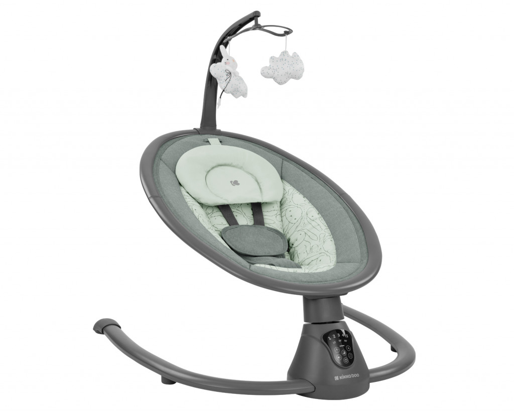 KikkaBoo Houpací lehátko elektrické Twiddle Mint