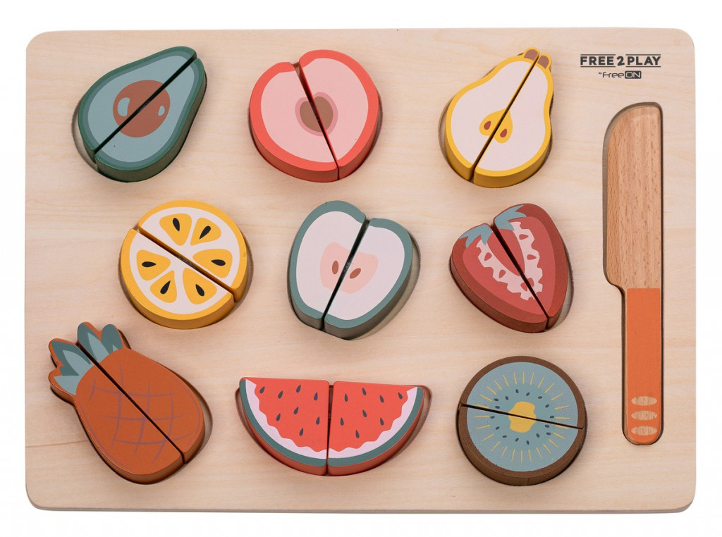 FREEON Free2Play Dřevěný set Krájej ovoce!