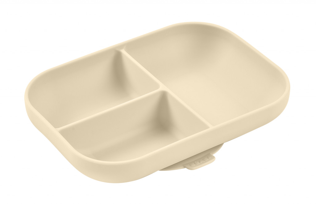 Beaba Talíř silikonový dělený s přísavkou Clay