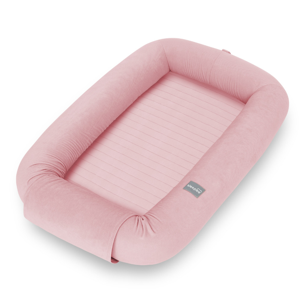Sleepee Multifunkční hnízdečko pro miminko s odnímatelnými boky 2 v 1 Sleepee Pink