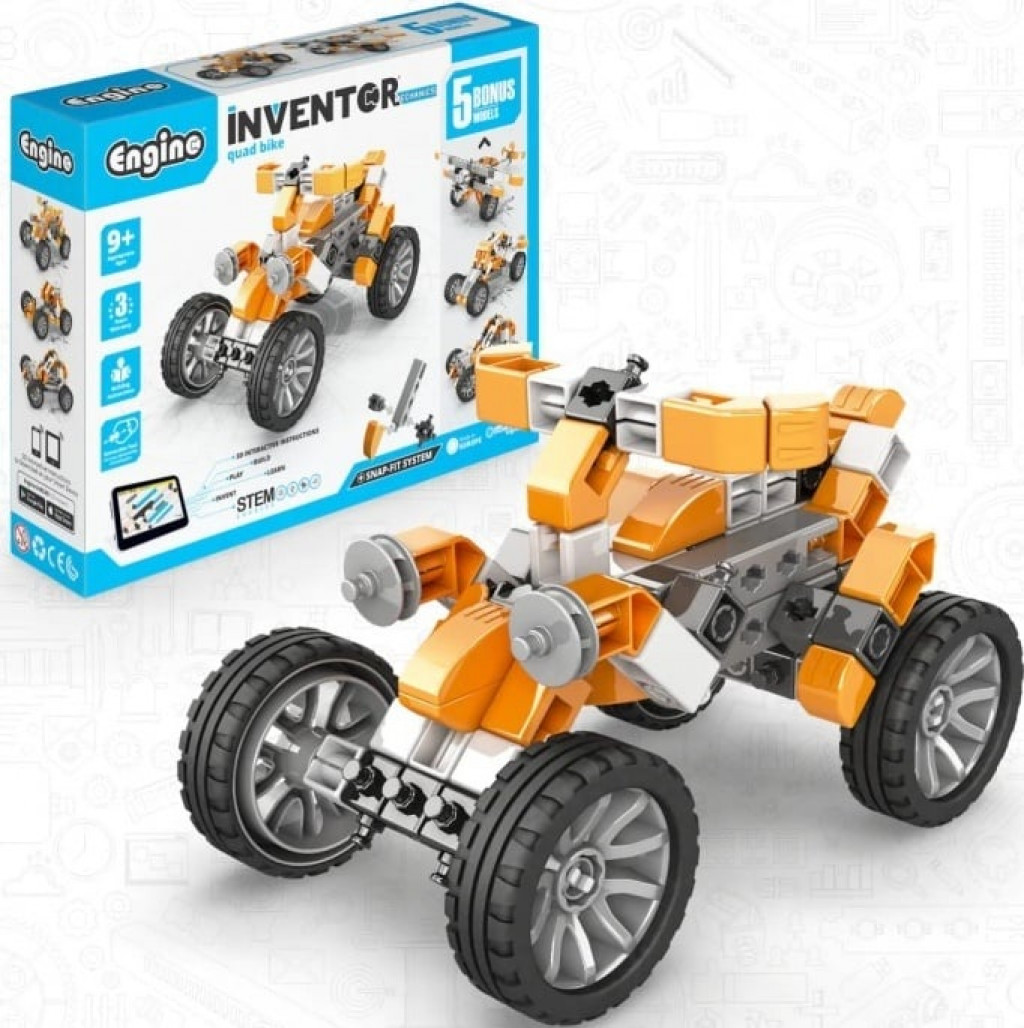 Engino Engino INVENTOR MECHANICS štvorkolka s 5 bonus modelmi