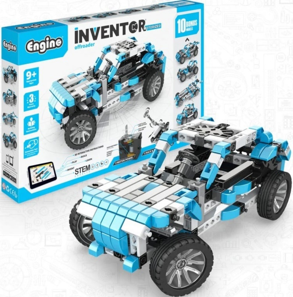 Engino Engino INVENTOR MOTORIZED offroader s 10 bonusovými modelmi